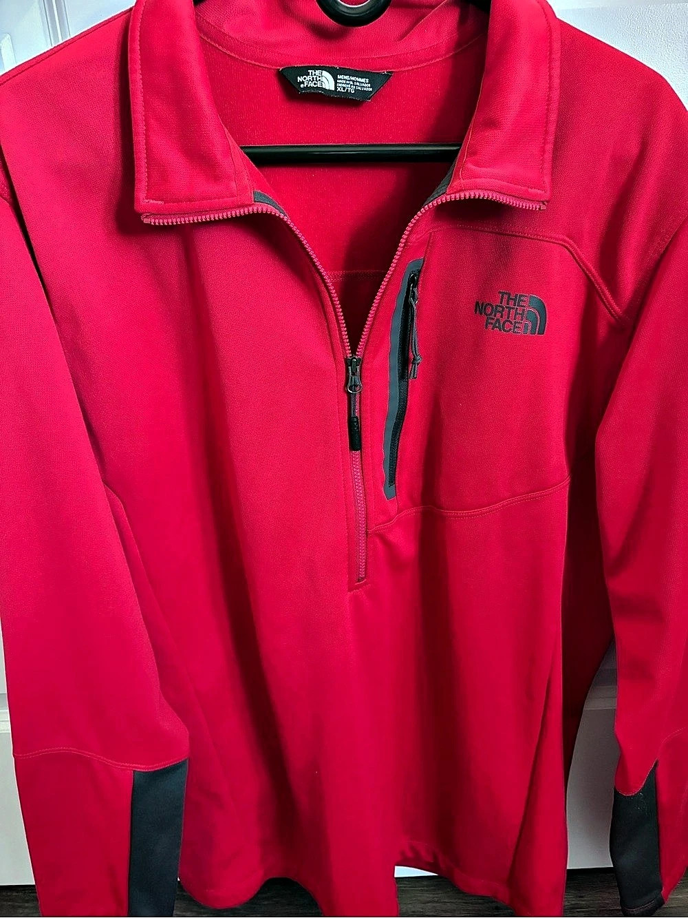 The North Face Men's 1/4-Zip Fleece Red